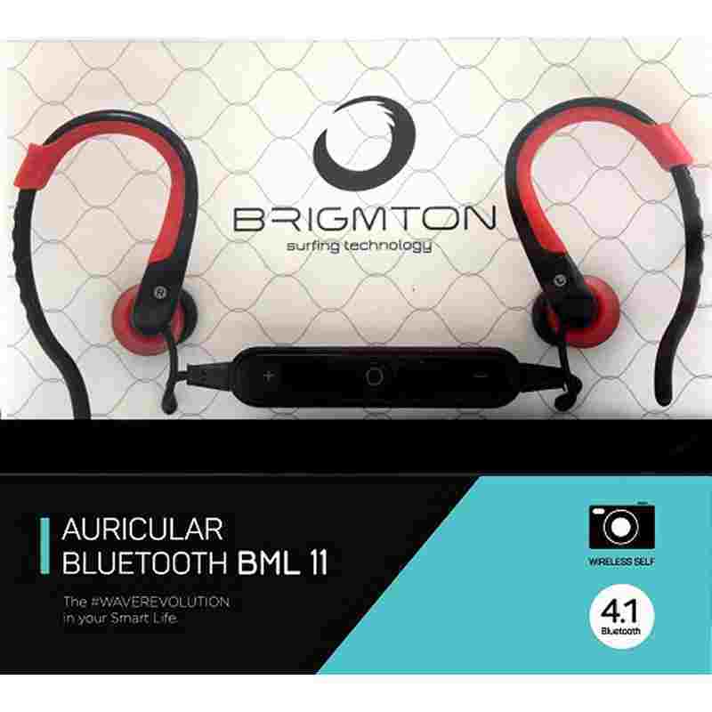 Brigmton Auricular Mic Bml 11 R Bluetooth Rojo